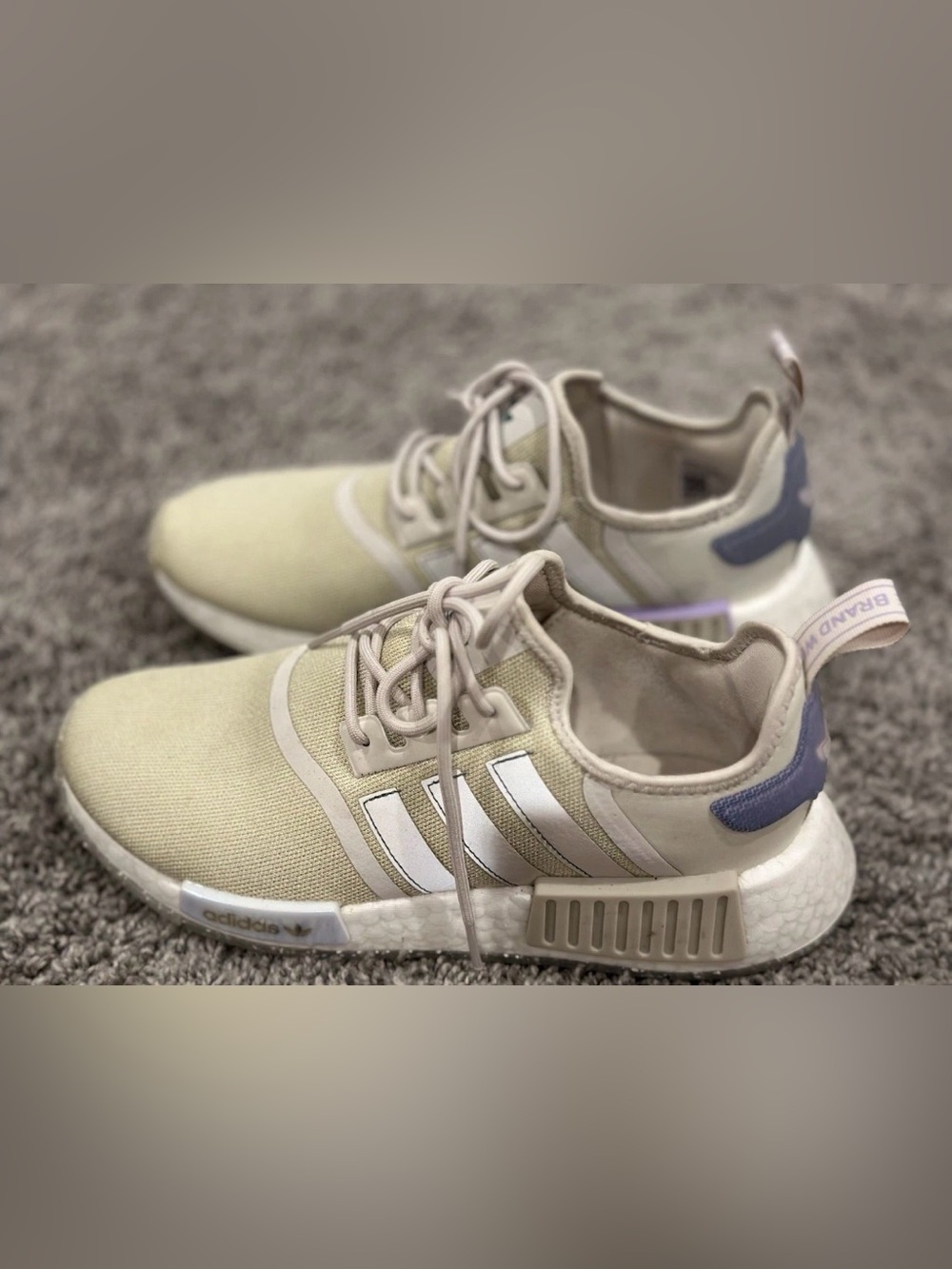 Nike NMD R1 sparkly beige sneakers size 8